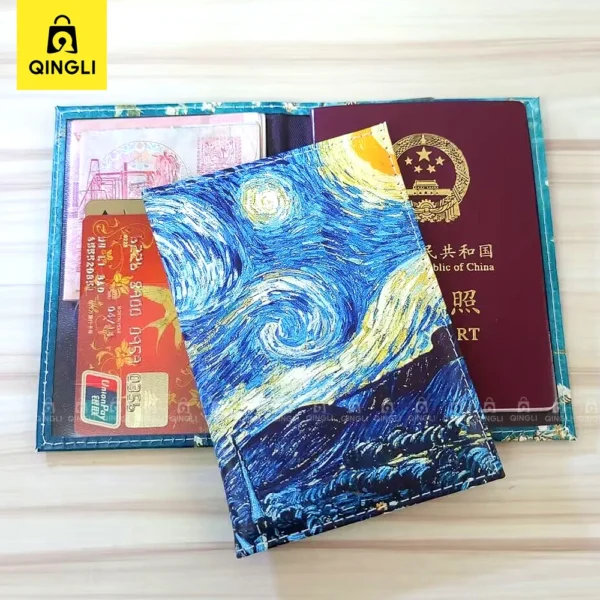 Porta Passaporte Personalizado com Estampa Van Gogh