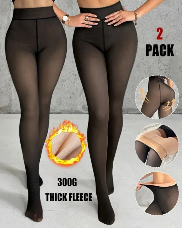 Legging Térmica Feminina com Forro Aveludado e Cintura Alta